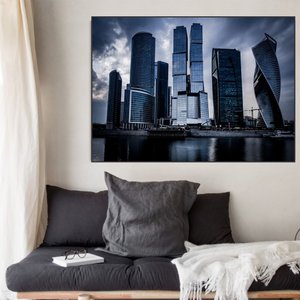 Quadro Canvas The City 90x1,20