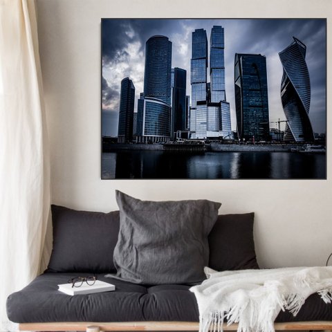 Quadro Canvas The City 90x1,20