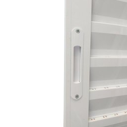 Porta Balcão de Alumínio 3 Folhas 210 x 120cm com Fechadura Linha 25 Esquadrias Bergamo - 5