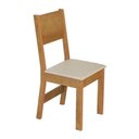 Ver imagem 3 de Conjunto Mesa Retangular Pérola Fosca com 04 Cadeiras - Bagum Bege Freijó