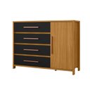 Ver imagem 2 de Cômoda 136cm 1 Porta 4 Gavetas - Ssx Multicoisas