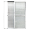 Ver imagem 4 de Porta Balcão de Alumínio 3 Folhas 210 x 150cm com Fechadura Linha 25 Esquadrias Bergamo