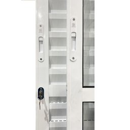 Porta Balcão de Alumínio 3 Folhas 210 x 150cm com Fechadura Linha 25 Esquadrias Bergamo - 6
