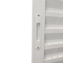 Porta Balcão de Alumínio 3 Folhas 210 x 150cm com Fechadura Linha 25 Esquadrias Bergamo - 5