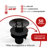 50 Unidades Kit Anel de Vedação Válvula V8 Cor Preto Durín - 2