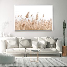 Quadro Decorativo Capim Rabo de Raposa Moderno Com Moldura e Sem Vidro 90X140 - 3