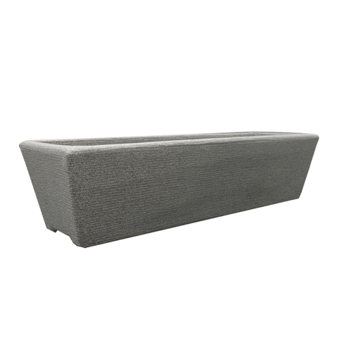 Floreira Grafiato Linha Jasmine Tamanho 20x80x25cm Cor Pedra Durín