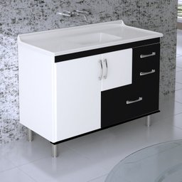 Pia Sintética Para Cozinha 120cm x 55cm AJ Rorato - 2
