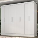 Ver imagem 1 de Guarda Roupa Casal 100% MDF 8 Portas 4 Gavetas Jatobá Yescasa