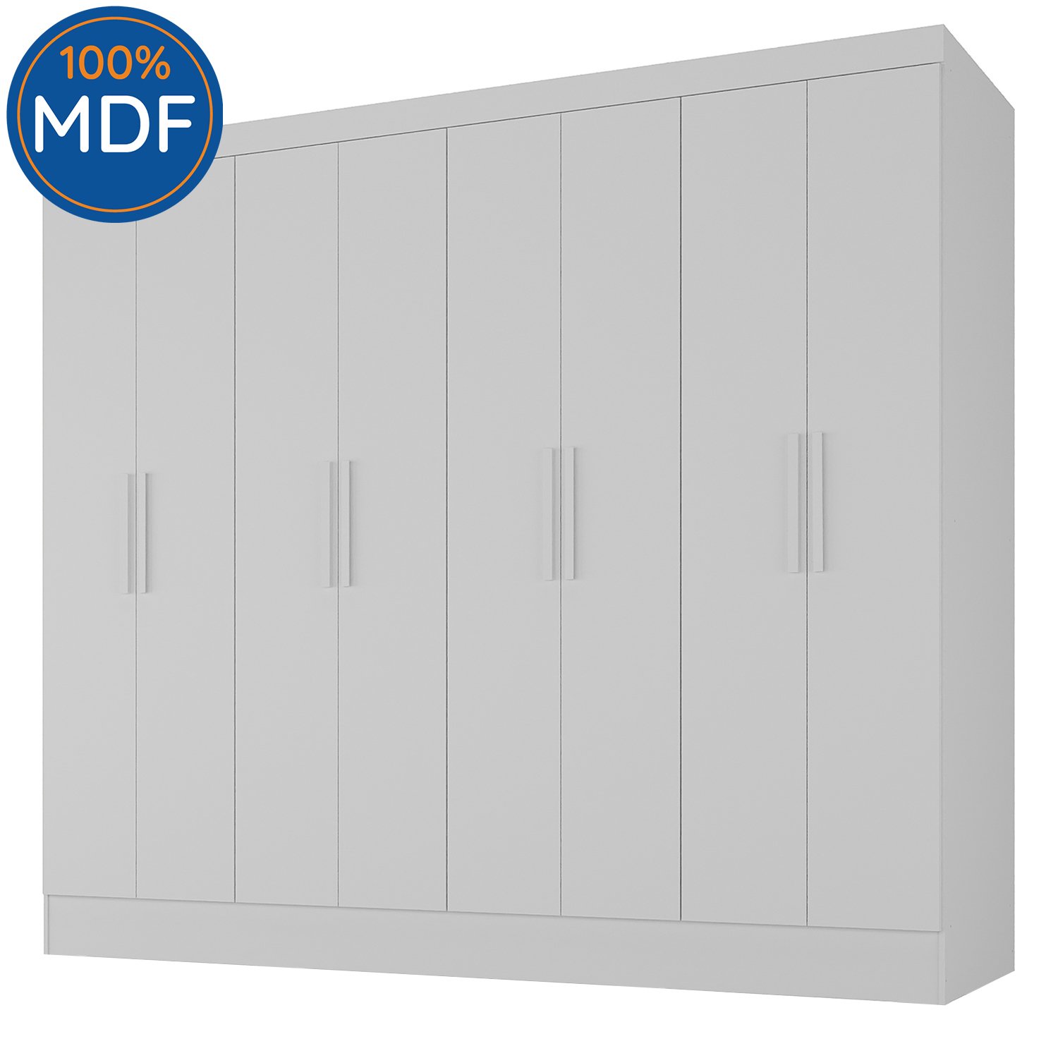 Guarda Roupa Casal 100% MDF 8 Portas 4 Gavetas Jatobá Yescasa - 4