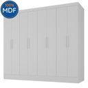Ver imagem 4 de Guarda Roupa Casal 100% MDF 8 Portas 4 Gavetas Jatobá Yescasa