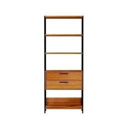 Kit 2 Peças com Escrivaninha 1 Gaveta 118cm e Estante Torre 2 Gavetas 100% MDF - 8