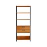 Kit 2 Peças com Escrivaninha 1 Gaveta 118cm e Estante Torre 2 Gavetas 100% MDF - 8