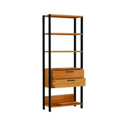 Kit 2 Peças com Escrivaninha 1 Gaveta 118cm e Estante Torre 2 Gavetas 100% MDF - 7