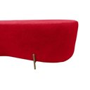 Ver imagem 5 de Puff Decorativo Orgânico Alana Veludo Vermelho