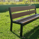 Ver imagem 5 de Banco em Madeira Plástica Ecológico para Jardim com Encosto - 1,50m