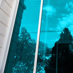 Película Adesiva Uv Profissional Refletiva Preto e Azul Espelhado 50x500cm - 7