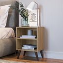 Ver imagem 1 de Conjunto 2 Mesas de Cabeceiras com Prateleira e Nichos