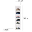 Ver imagem 3 de Closet Modulado Sem Portas com Prateleiras 35 cm MDF Lotus Belmax:Branco