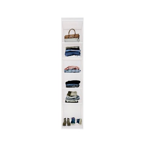 Closet Modulado Sem Portas com Prateleiras 35 cm MDF Lotus Belmax:Branco