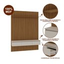 Ver imagem 4 de Rack com Painel Ripado Para TV até 55 Polegadas 2 Gavetas Prateleira MDF Vik