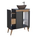 Ver imagem 2 de Gabinete Para Banheiro Em Madeira Lótus 80