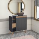 Ver imagem 1 de Gabinete Para Banheiro Em Madeira Lótus 80