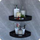 Ver imagem 7 de Suporte Porta Shampoo Para Banheiro De Canto Inox Preto