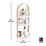 Bellwood - Organizador de Cosméticos Branco e Natural - 5