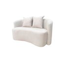 Ver imagem 4 de Sofá Decorativo Montreal 150cm Orgânico Bouclé Marfim