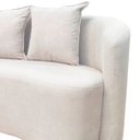 Ver mais imagens de Sofá Decorativo Montreal 150cm Orgânico Bouclé Marfim