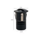 Ver imagem 4 de Balizador Nordecor Mini Romi Redondo de Embutir Alto Irc 90 Led 1w Bivolt Preto 3000k Luz Amarela
