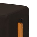 Ver imagem 4 de Kit 2 Puffs Quadrado Pés em Madeira Maciça Fiji Linho Marrom Escuro