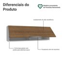 Ver imagem 3 de Armário Aéreo 100 Cm 1 Porta Basculante Branco/rustic Stella Madesa