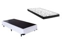 Ver imagem 1 de Cama Box Solteirão Branco + Colchão Espuma D28 100x188x18