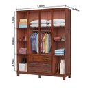 Ver imagem 2 de Guarda Roupa Casal 10 Portas 4 Espelhos 3 Gavetas e Pés Paris