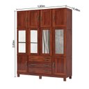 Ver imagem 4 de Guarda Roupa Casal 10 Portas 4 Espelhos 3 Gavetas e Pés Paris