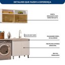 Ver imagem 6 de Lavanderia Modulada com Aéreo de Vidro Reflecta e Balcão sem Tampo Evidence