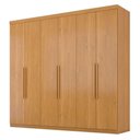 Ver imagem 6 de Guarda Roupa Casal Evidence Plus 6 Portas 4 Gavetas MDP com Cômoda e Sapateira Cinamomo Fosco