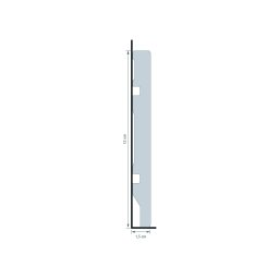 Rodapé de Poliestireno Liso 12cm x 2,40m Rende 2,4 Metros Casa Grassi - 6