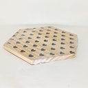 Ver imagem 3 de Tábua Hexágono com Corações Pretos G