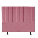 Ver imagem 1 de Cabeceira Estofada Carla 140cm Casal para Cama Colchão Box Quarto Suede Rosa Bebê - Aurora Line