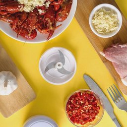 Mini Processador Moedor Elétrico Alho sem Fio Alimentos Usb - 3