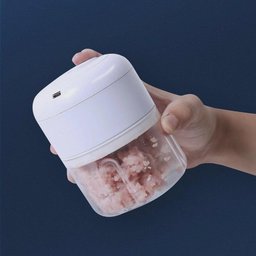 Mini Processador Moedor Elétrico Alho sem Fio Alimentos Usb - 5