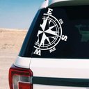 Ver imagem 3 de Par de Adesivos para Carro Aventureiro Bússola Camper-Medio 34x48cm