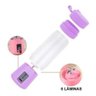 Mini Liquidificador Portátil Shake Recarregavel - Roxo - 4