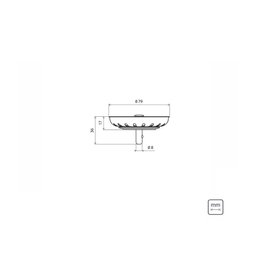 Tampa de Valvula Tramontina Luxo para Pias e Cubas 4 1-2" em Aço Inox e Polipropileno - 4