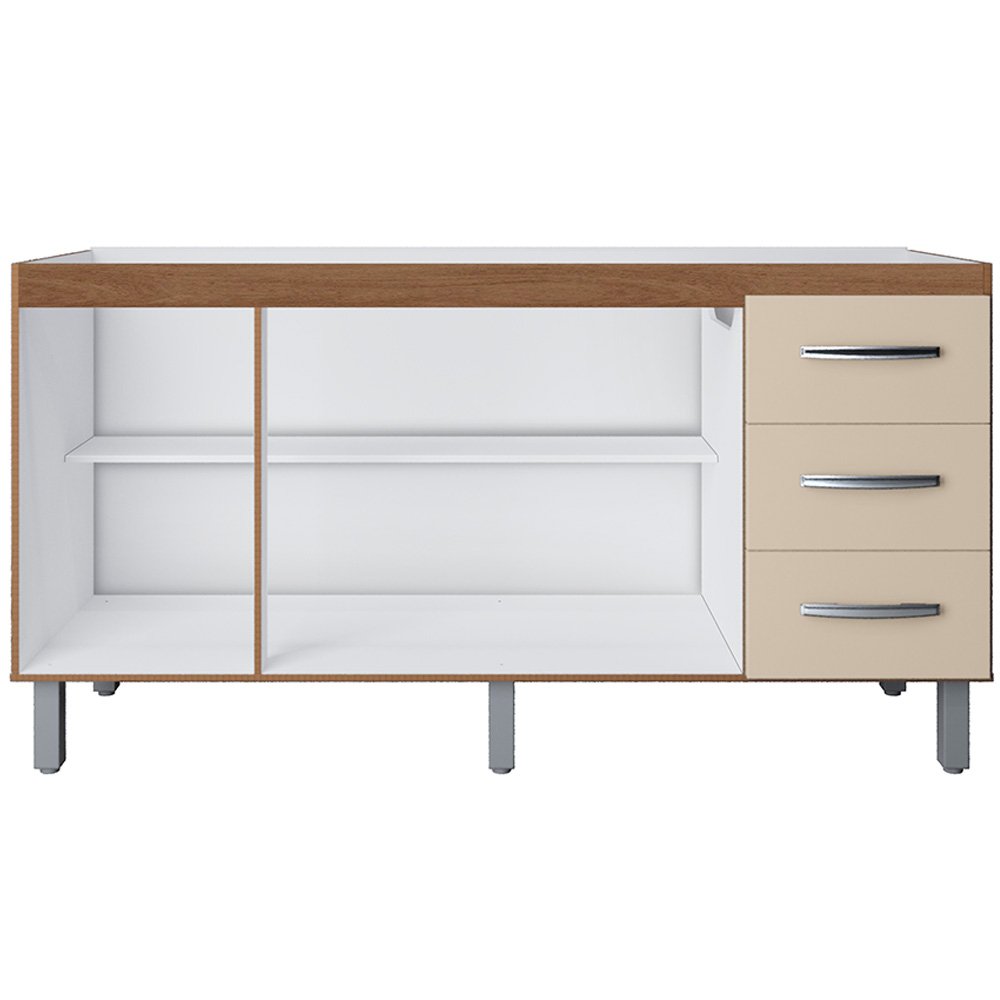 Ver imagem 4 de Balcao P/ Pia 150 Cm 3p Diana Savana Off White Mobbs