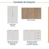 Cozinha Modulada 4 Peças sem Tampo 2 Aéreos 5 Portas e 2 Balcões Ipanema CabeCasa MadeiraOriginals - 8
