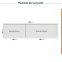Ver imagem 7 de Cozinha Modulada 4 Peças sem Tampo 2 Aéreos 5 Portas e 2 Balcões Ipanema CabeCasa MadeiraOriginals